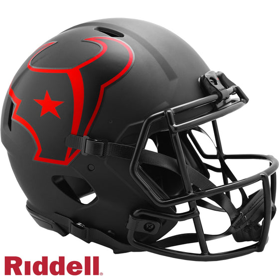 Houston Texans Helmet Riddell Authentic Full Size Speed Style Eclipse Alternate Special Order - Sports Collectibles, Sports Memorabilia, Sports Fan Shop, Sports Gifts