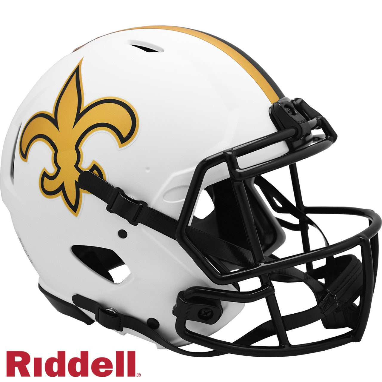 New Orleans Saints Helmet Riddell Authentic Full Size Speed Style Lunar Eclipse Alternate - Sports Collectibles, Sports Memorabilia, Sports Fan Shop, Sports Gifts
