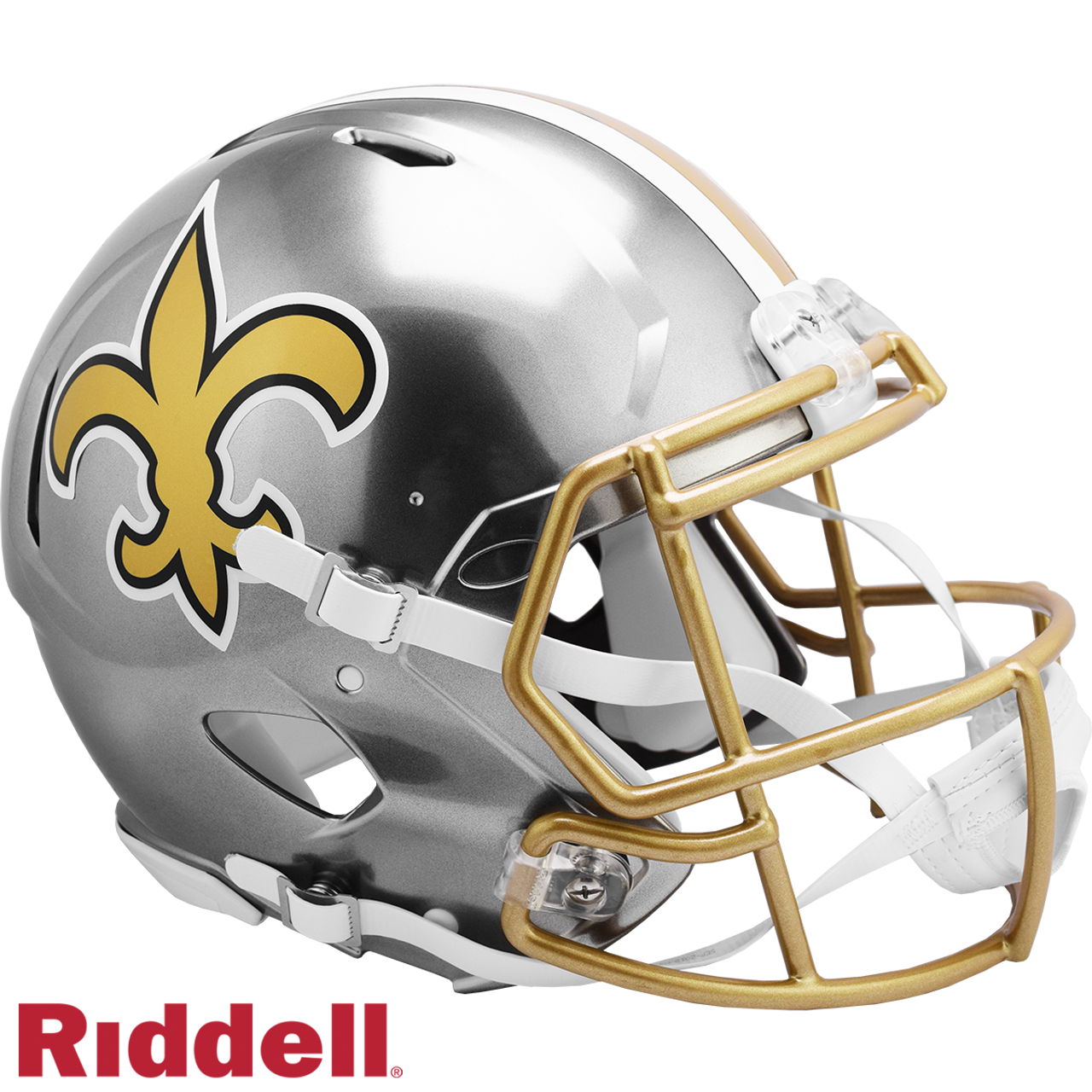 New Orleans Saints Helmet Riddell Authentic Full Size Speed Style FLASH Alternate - Sports Collectibles, Sports Memorabilia, Sports Fan Shop, Sports Gifts