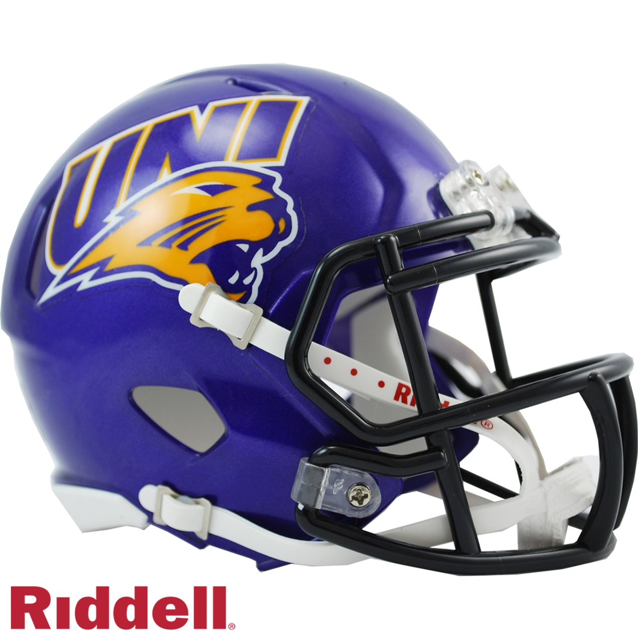 Northern Iowa Panthers Helmet Riddell Replica Mini Speed Style