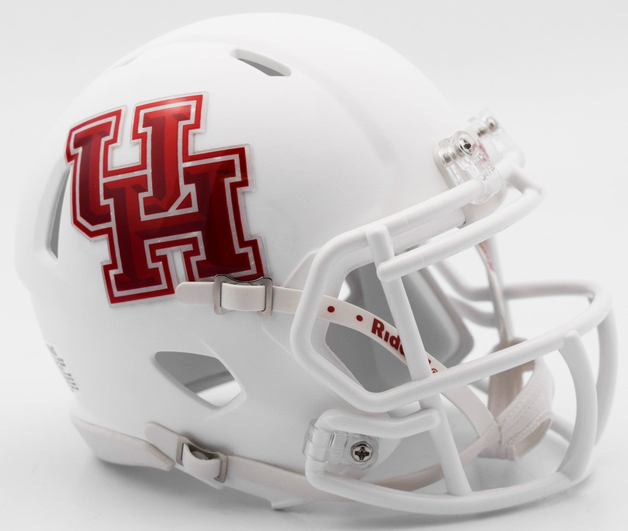Houston Cougars Helmet Riddell Replica Mini Speed Style Matte White - Special Order - Sports Collectibles, Sports Memorabilia, Sports Fan Shop, Sports Gifts