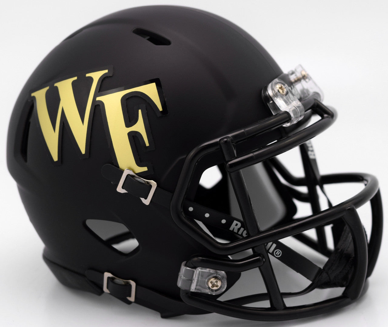 Wake Forest Demon Deacons Helmet Riddell Replica Mini Speed Style Matte Black - Special Order - Sports Collectibles, Sports Memorabilia, Sports Fan Shop, Sports Gifts