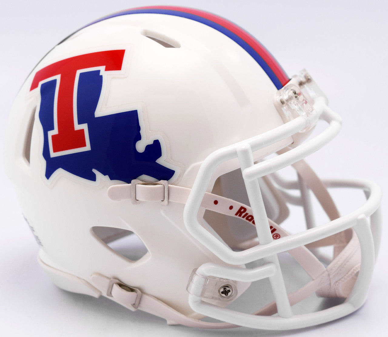 Louisiana Tech Bulldogs Helmet Riddell Replica Mini Speed Style White - Special Order - Sports Collectibles, Sports Memorabilia, Sports Fan Shop, Sports Gifts