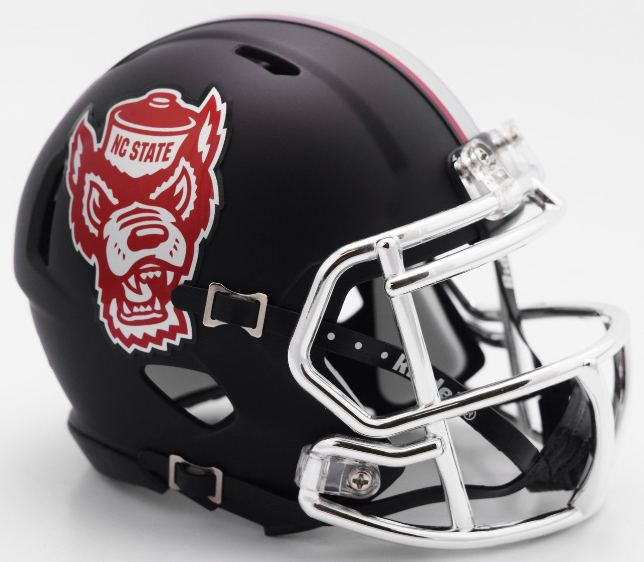 North Carolina State Wolfpack Helmet Riddell Replica Mini Speed Style Black Howl Design - Special Order - Sports Collectibles, Sports Memorabilia, Sports Fan Shop, Sports Gifts