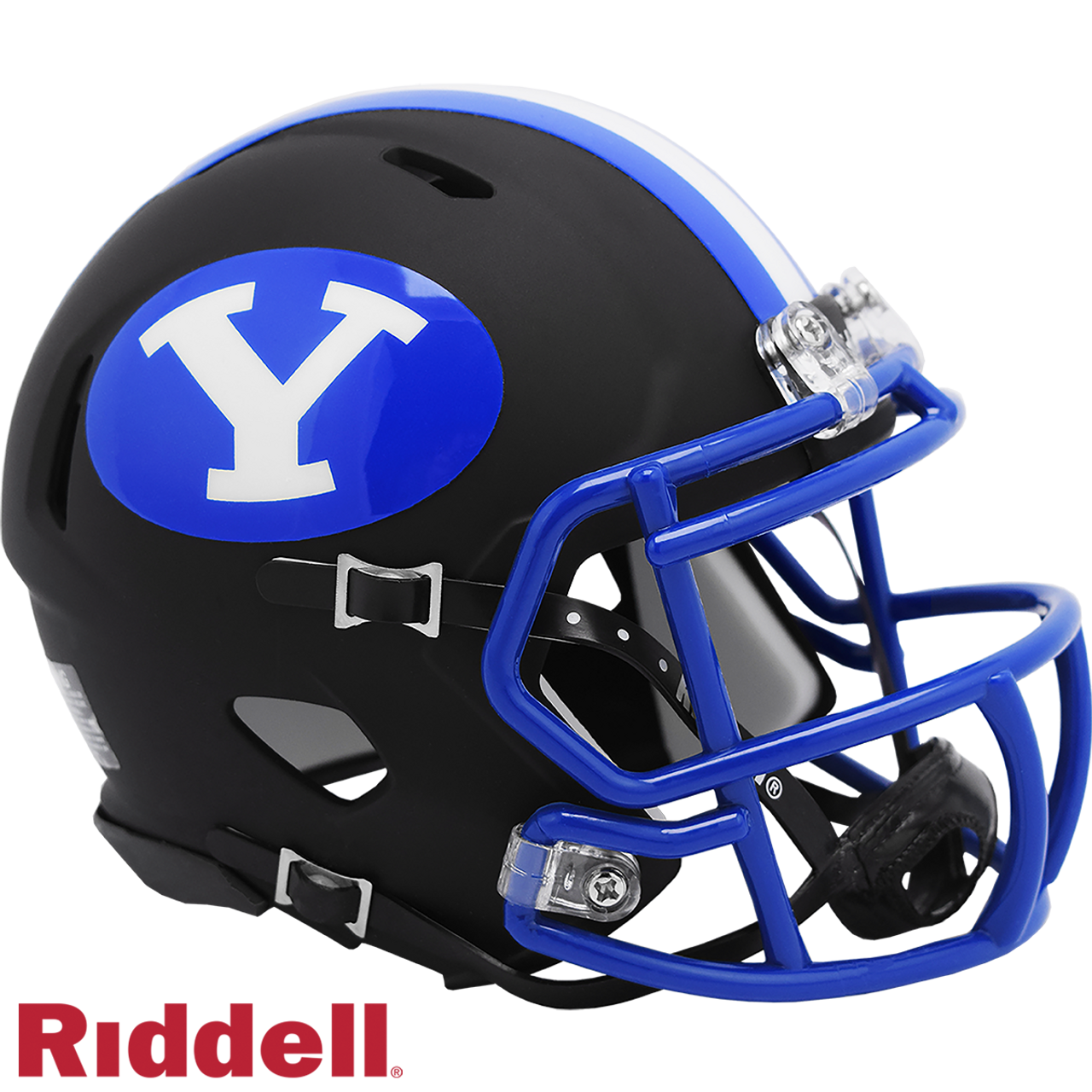 BYU Cougars Helmet Riddell Replica Mini Speed Style Matte Black 2020