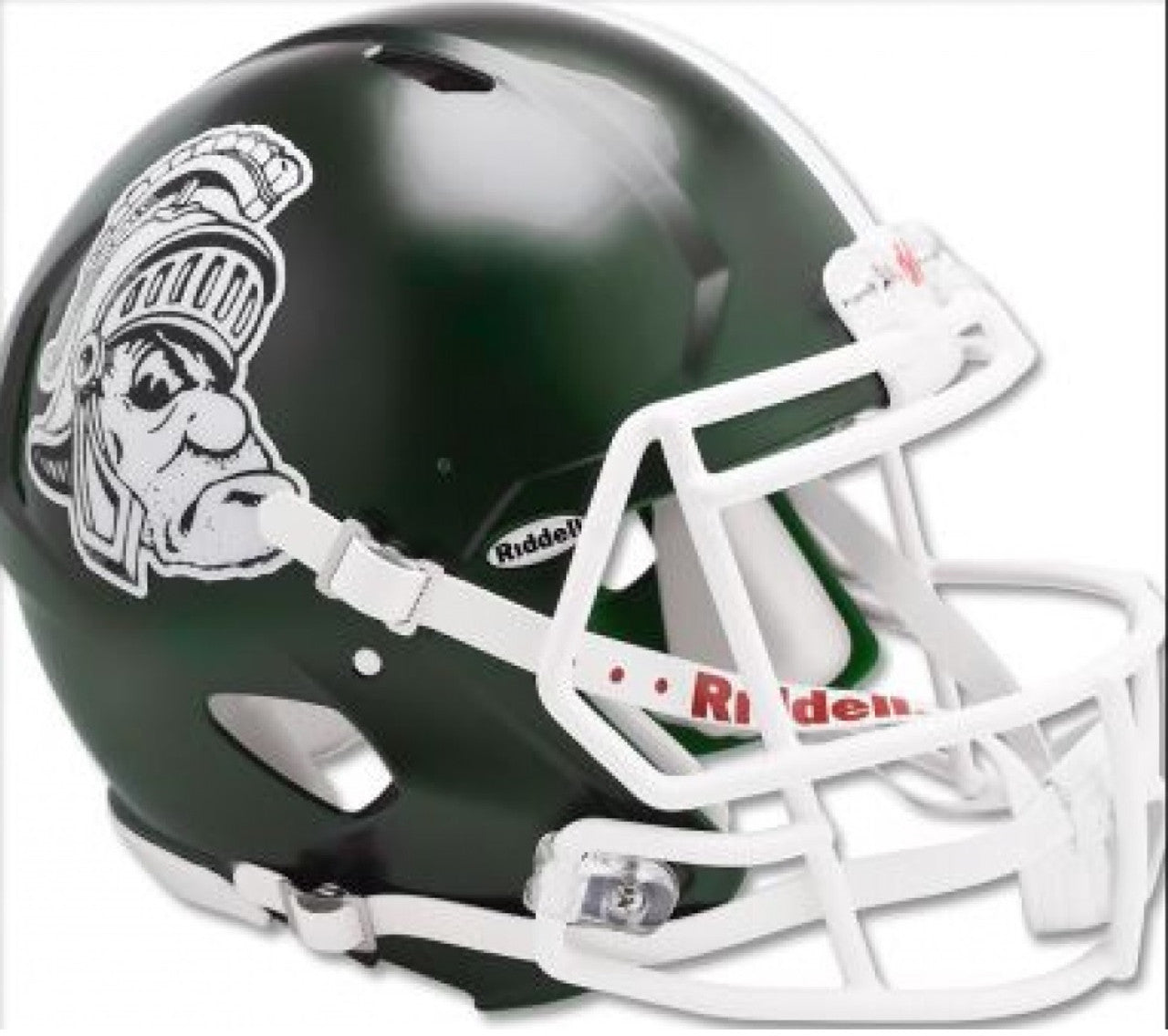 Michigan State Spartans Helmet Riddell Replica Mini Speed Style Gruff Sparty Design Special Order - Sports Collectibles, Sports Memorabilia, Sports Fan Shop, Sports Gifts