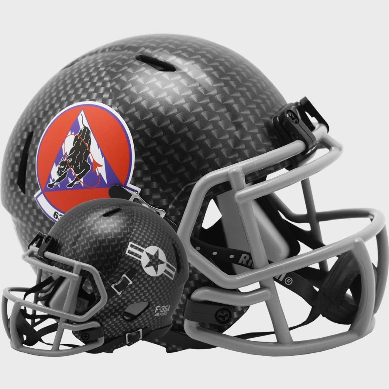 Air Force Falcons Helmet Riddell Replica Mini Speed Style 63rd Fighter Squadron Design - Sports Collectibles, Sports Memorabilia, Sports Fan Shop, Sports Gifts