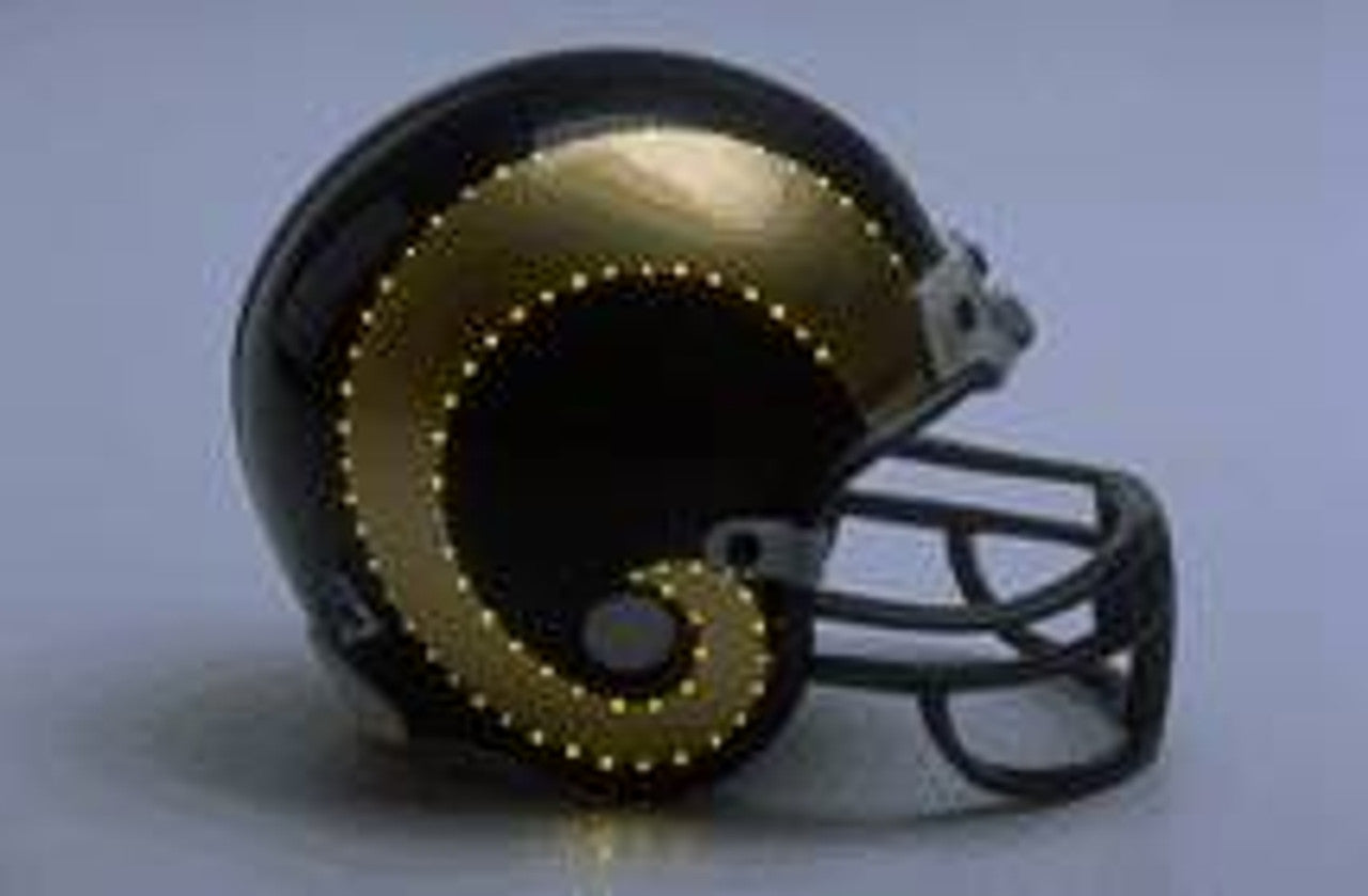 Los Angeles Rams Helmet Riddell Replica Mini VSR4 Style Fiber Optic CO - Sports Collectibles, Sports Memorabilia, Sports Fan Shop, Sports Gifts