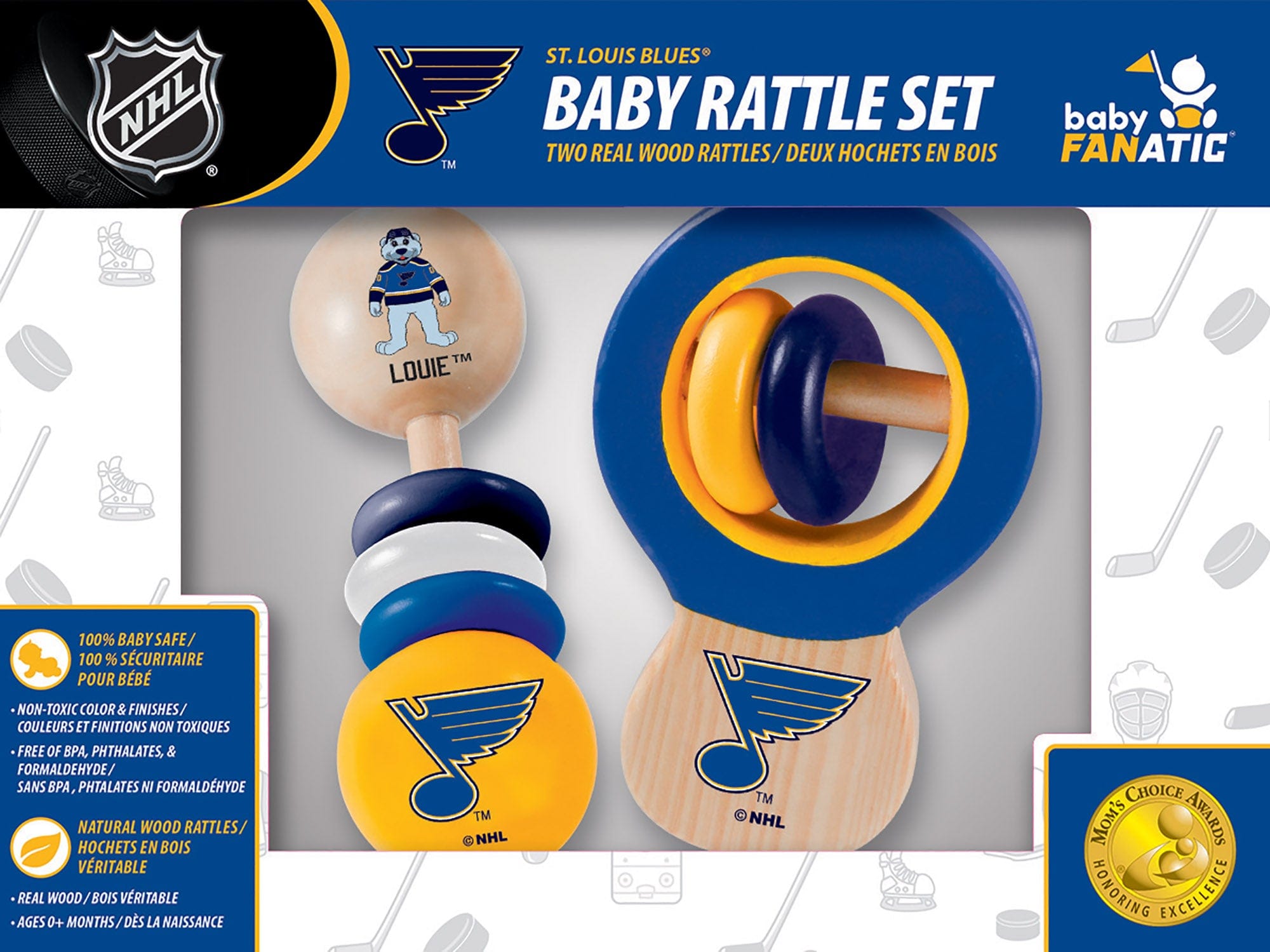 St. Louis Blues Baby Rattles 2-Pack - Sports Gifts, Sports Memorabilia, Sports Collectibles, Fan Shop
