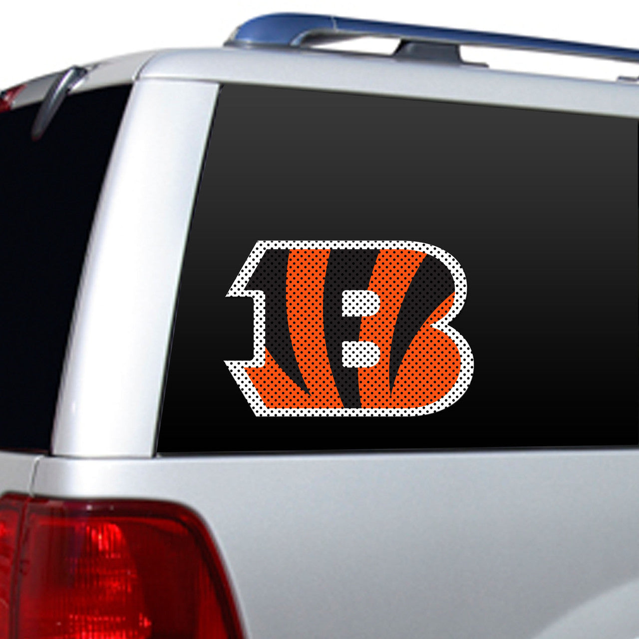 Cincinnati Bengals Window Film 12 Inch Die Cut CO - Sports Collectibles, Sports Memorabilia, Sports Fan Shop, Sports Gifts