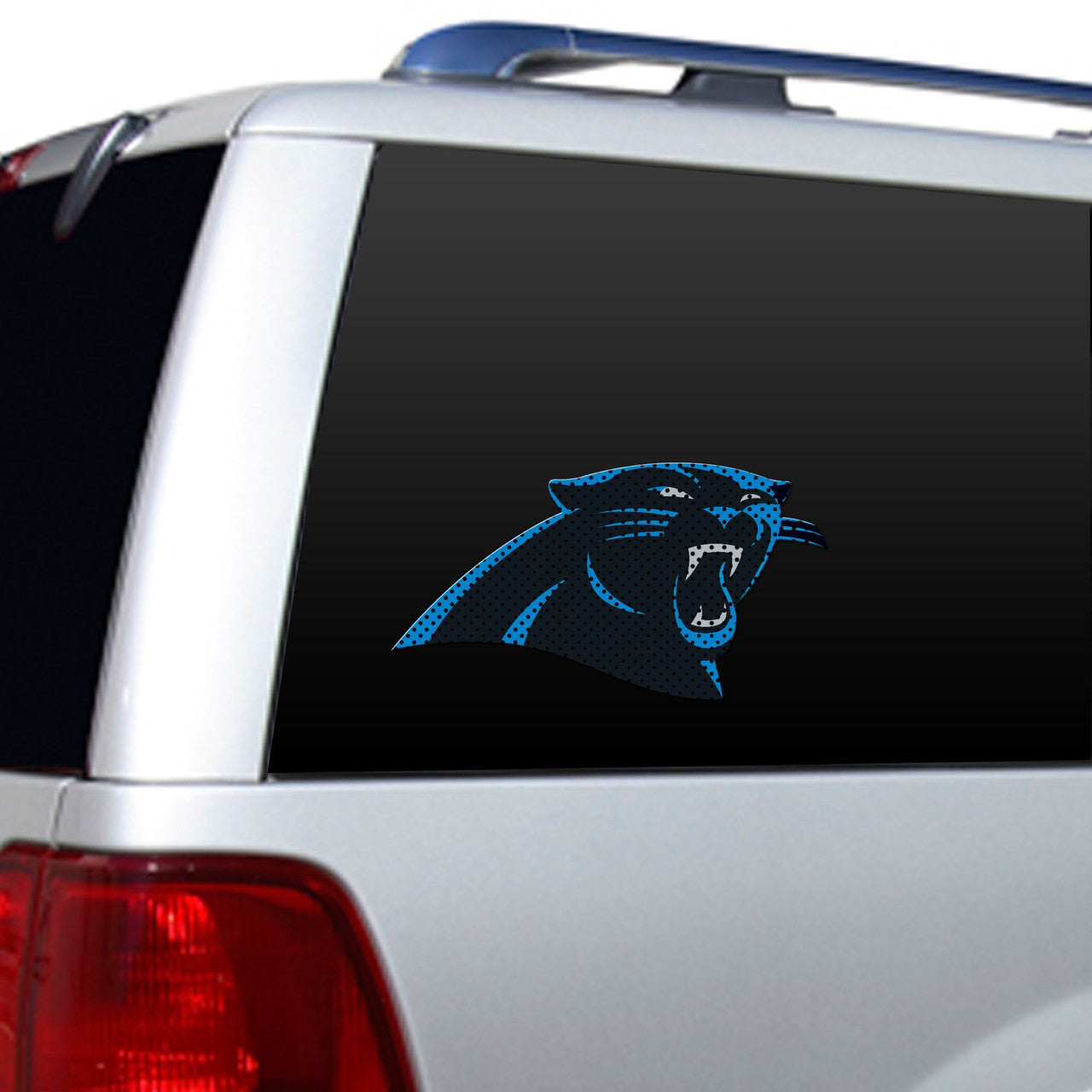 Carolina Panthers Window Film 12 Inch Die Cut CO - Sports Collectibles, Sports Memorabilia, Sports Fan Shop, Sports Gifts
