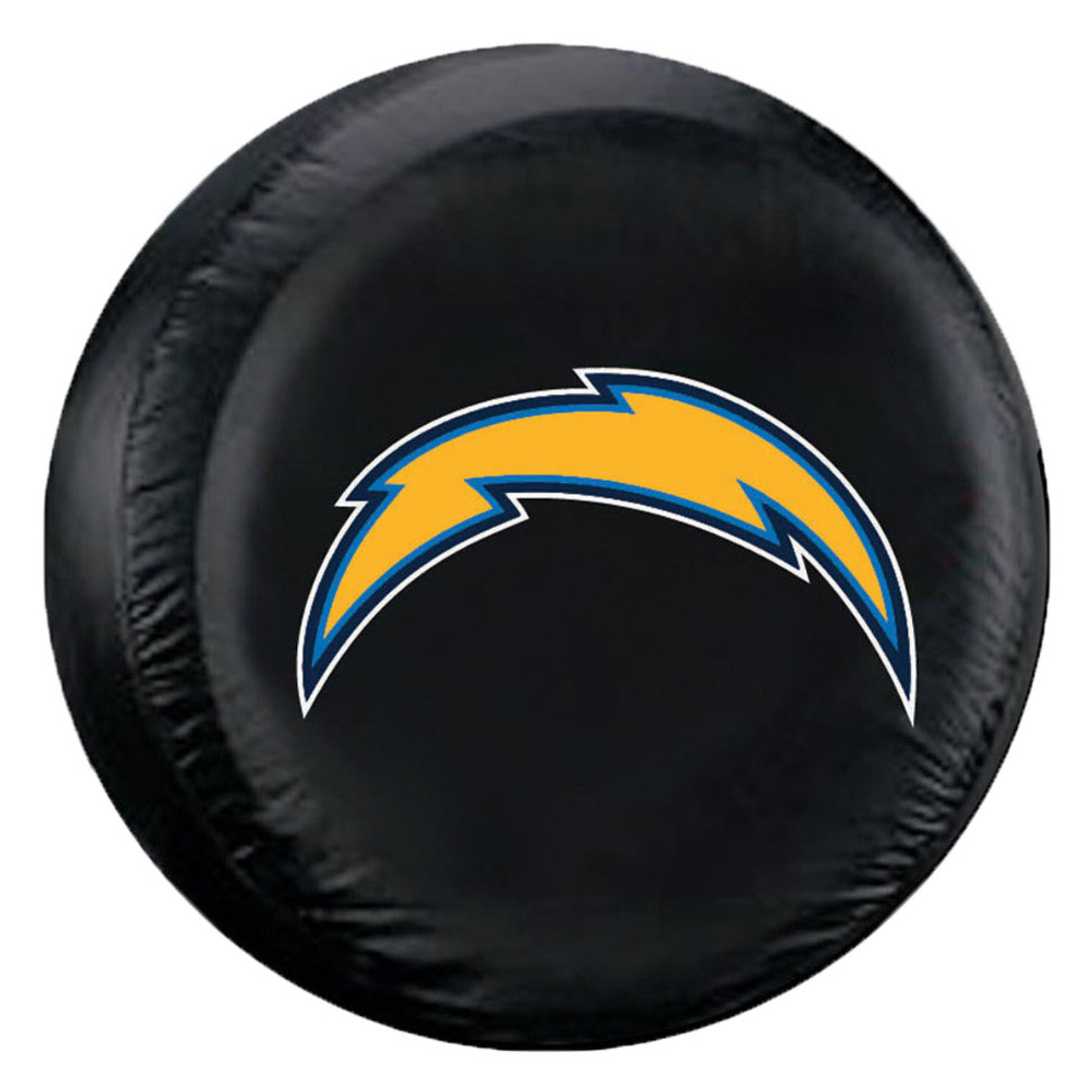 Los Angeles Chargers Tire Cover Standard Size Black CO - Sports Collectibles, Sports Memorabilia, Sports Fan Shop, Sports Gifts