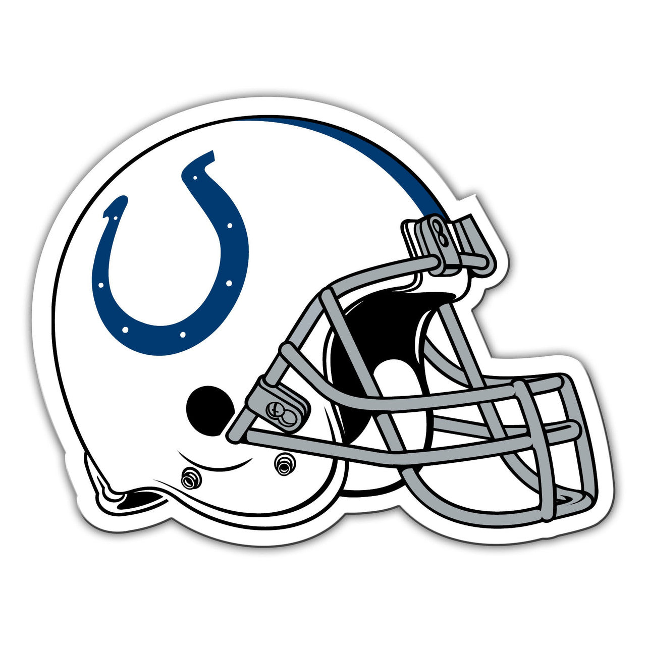 Indianapolis Colts Magnet Car Style 12 Inch Helmet Design CO - Sports Collectibles, Sports Memorabilia, Sports Fan Shop, Sports Gifts