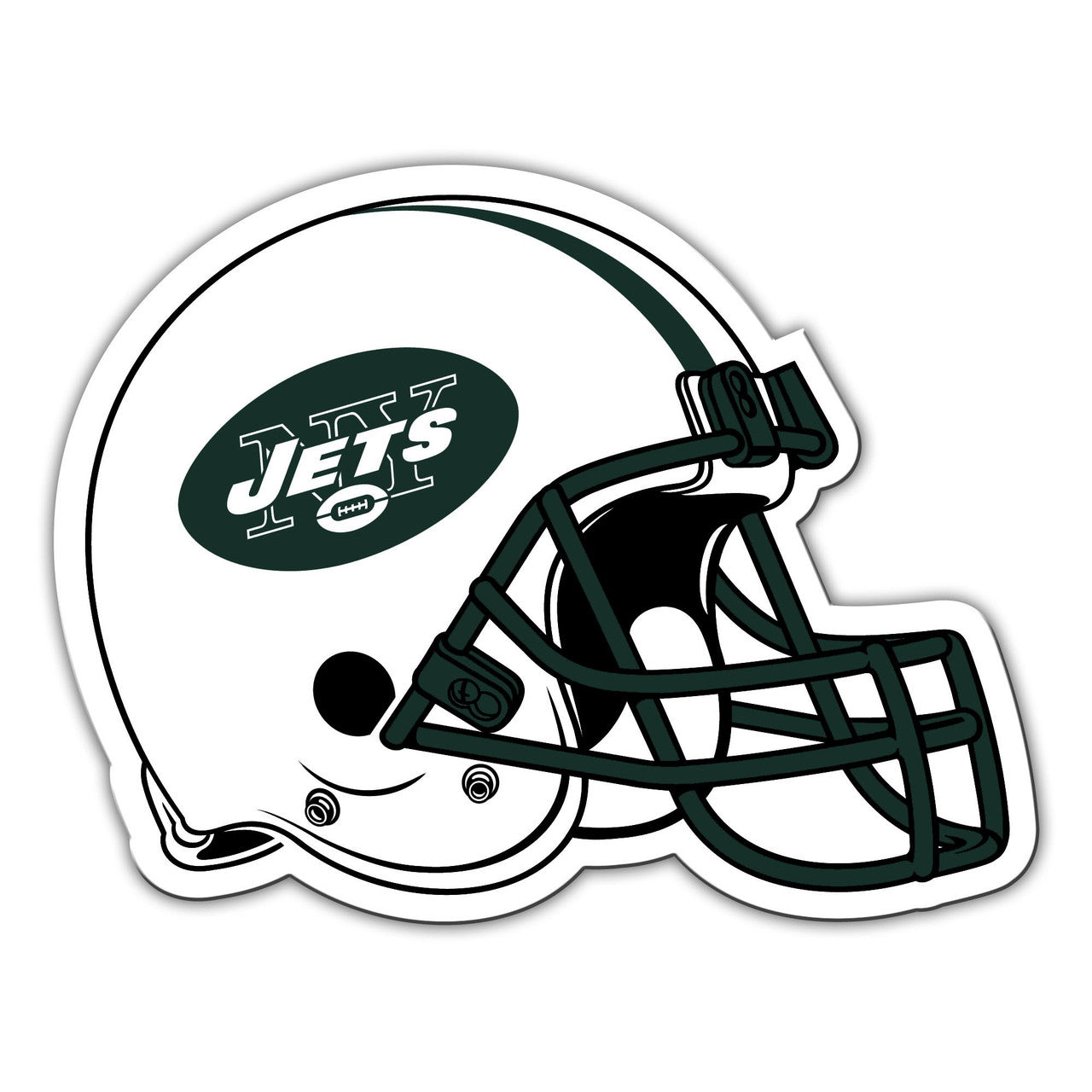 New York Jets Magnet Car Style 12 Inch Helmet Design CO - Sports Collectibles, Sports Memorabilia, Sports Fan Shop, Sports Gifts