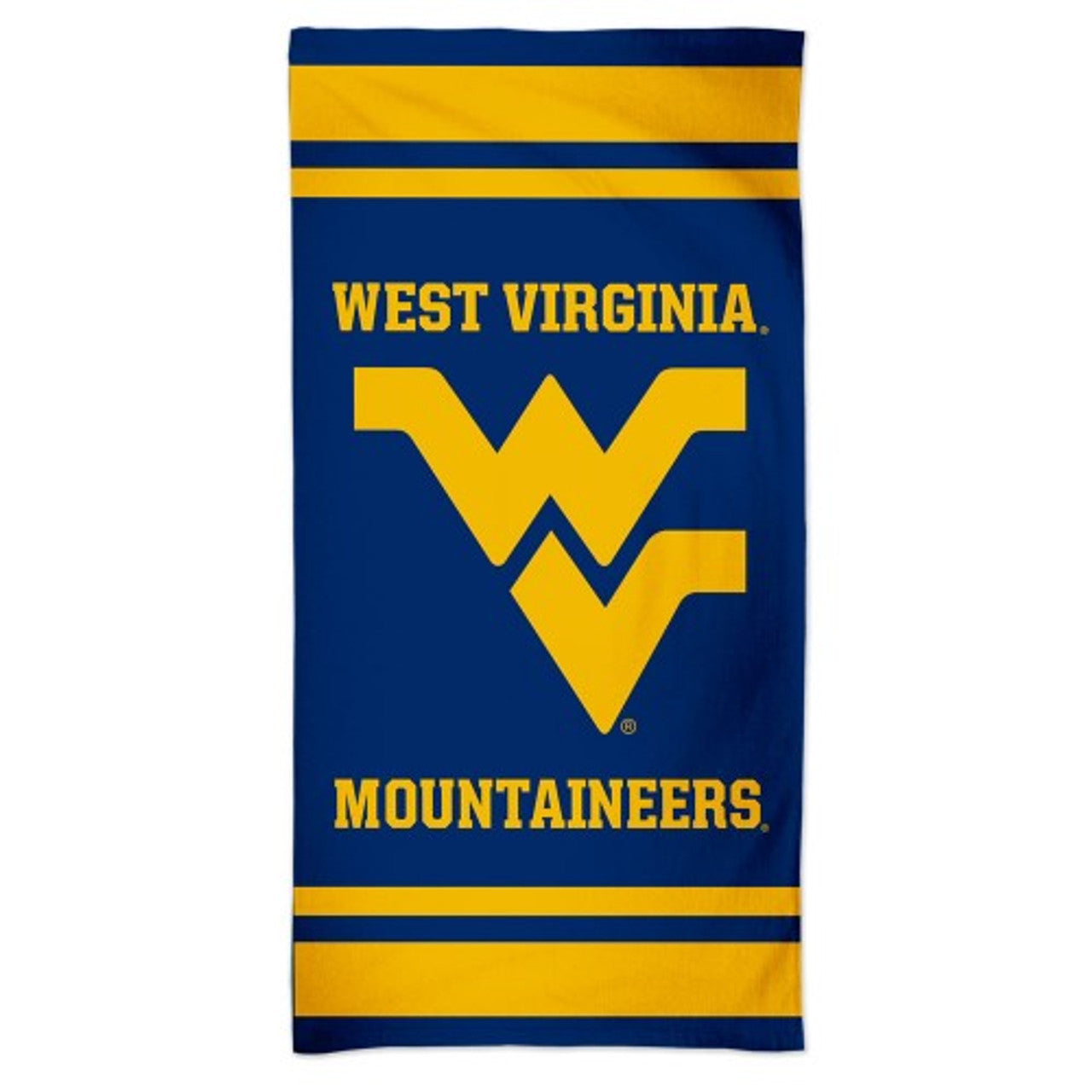 West Virginia Mountaineers Towel 30x60 Beach Style - Sports Collectibles, Sports Memorabilia, Sports Fan Shop, Sports Gifts