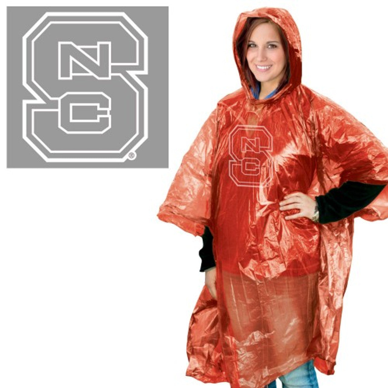 North Carolina State Wolfpack Rain Poncho Special Order - Sports Collectibles, Sports Memorabilia, Sports Fan Shop, Sports Gifts