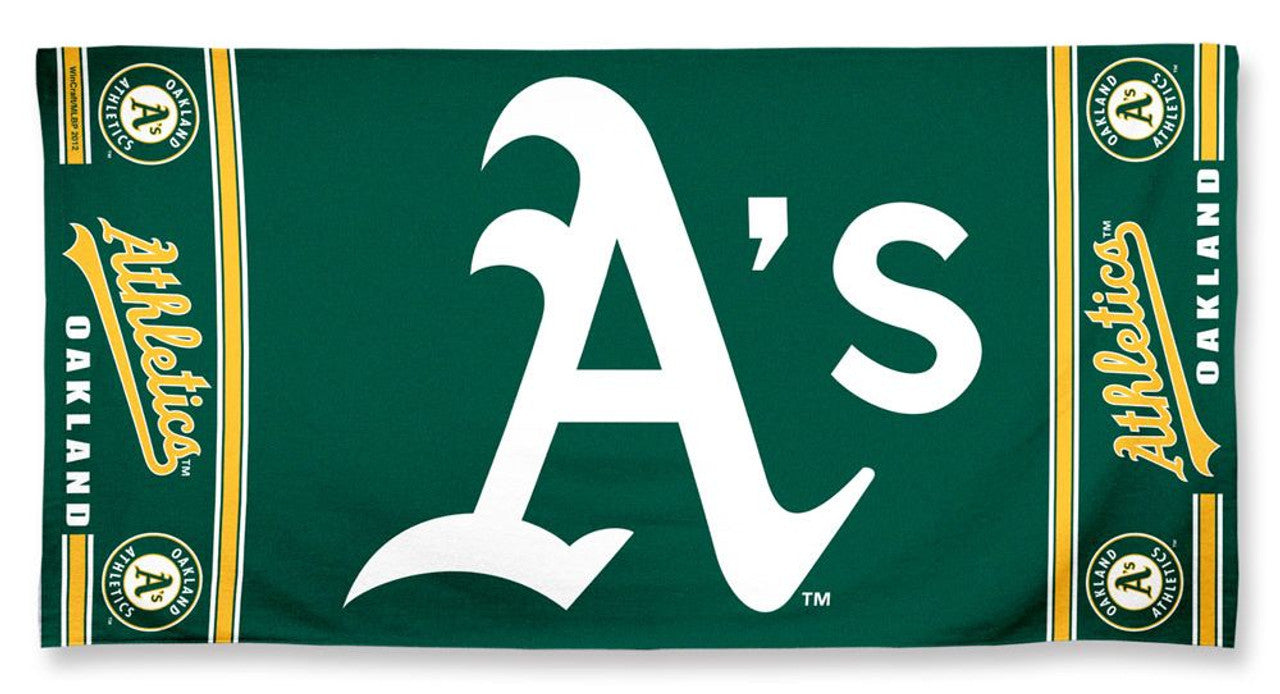 Oakland Athletics Towel 30x60 Beach Style - Sports Collectibles, Sports Memorabilia, Sports Fan Shop, Sports Gifts