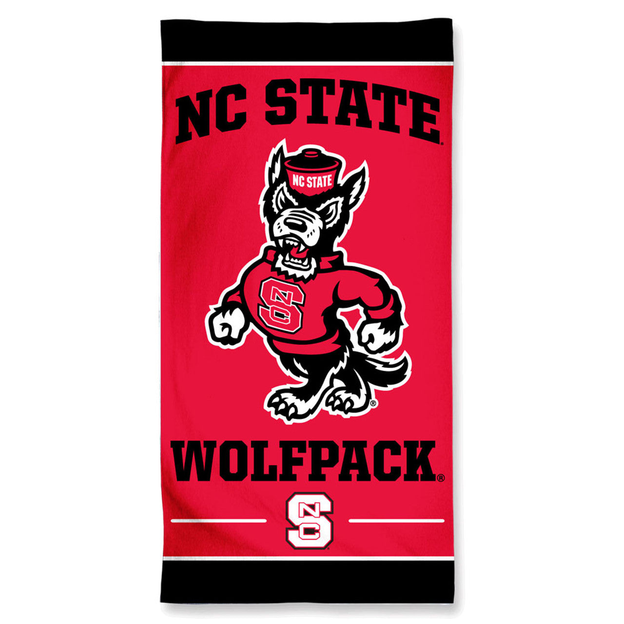 North Carolina State Wolfpack Towel 30x60 Beach Style - Sports Collectibles, Sports Memorabilia, Sports Fan Shop, Sports Gifts