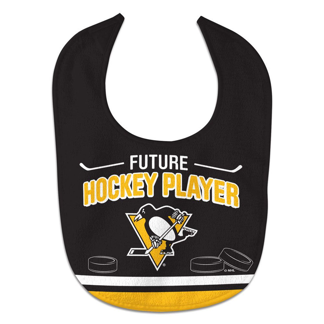 Pittsburgh Penguins Baby Bib All Pro Style Future Player Special Order - Sports Collectibles, Sports Memorabilia, Sports Fan Shop, Sports Gifts