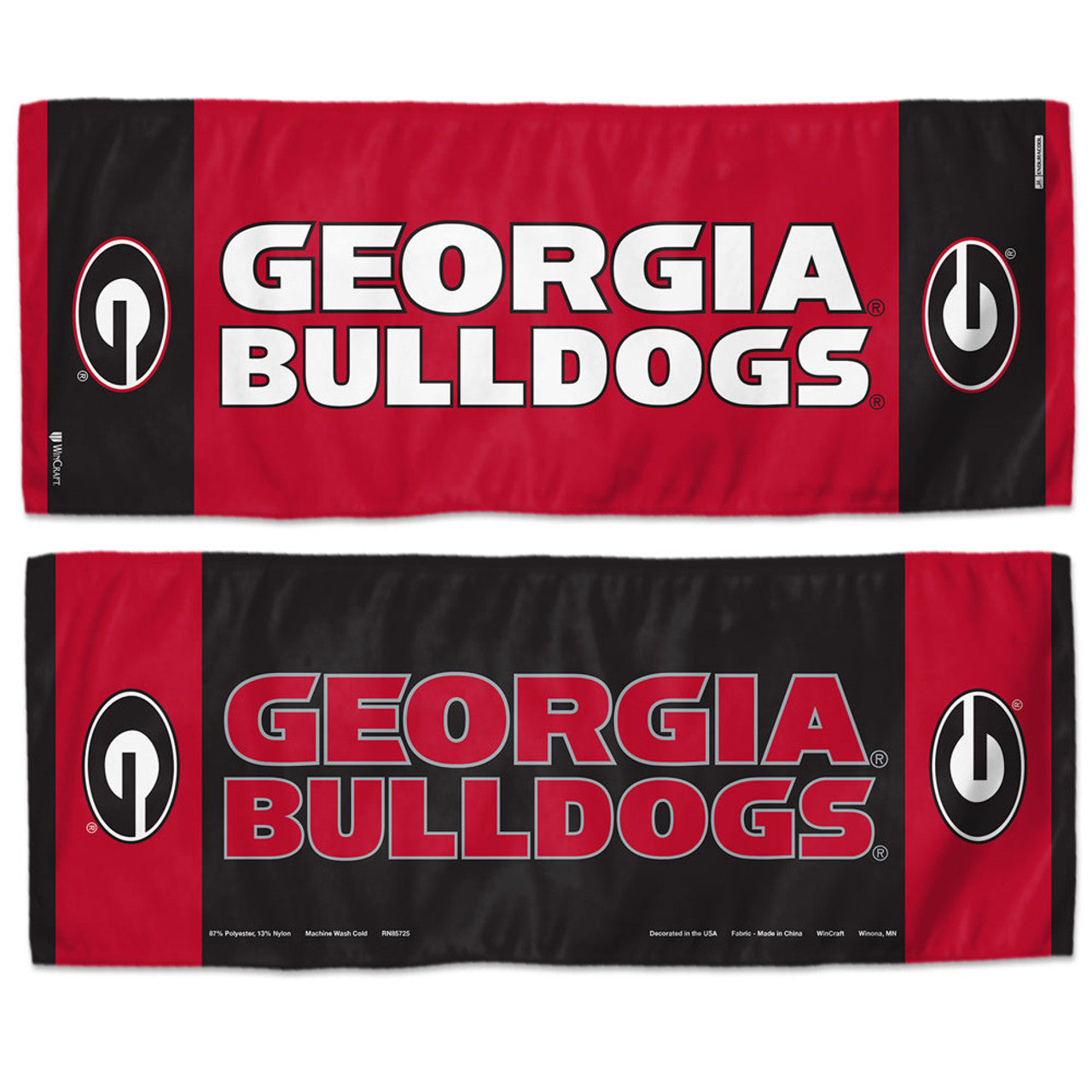 Georgia Bulldogs Cooling Towel 12x30 - Sports Collectibles, Sports Memorabilia, Sports Fan Shop, Sports Gifts