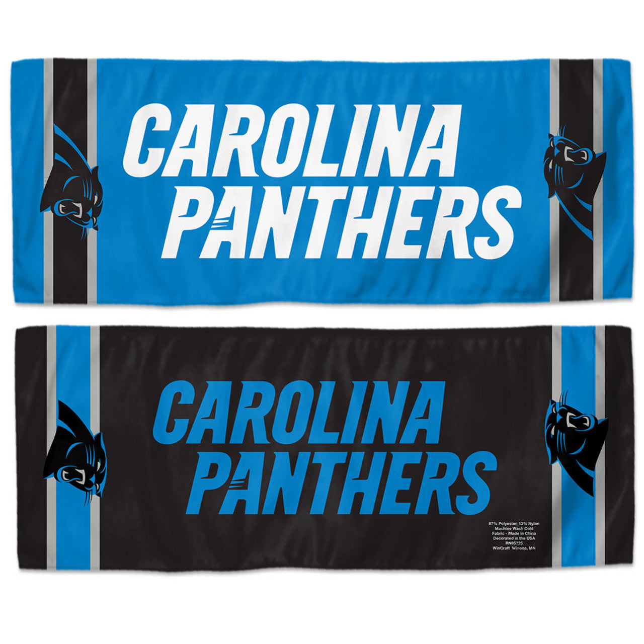Carolina Panthers Cooling Towel 12x30 - Special Order - Sports Collectibles, Sports Memorabilia, Sports Fan Shop, Sports Gifts