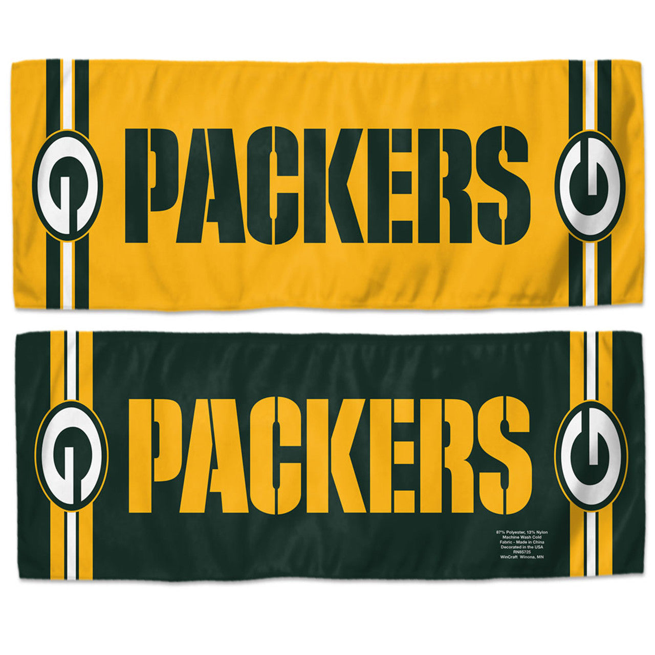 Green Bay Packers Cooling Towel 12x30 - Sports Collectibles, Sports Memorabilia, Sports Fan Shop, Sports Gifts