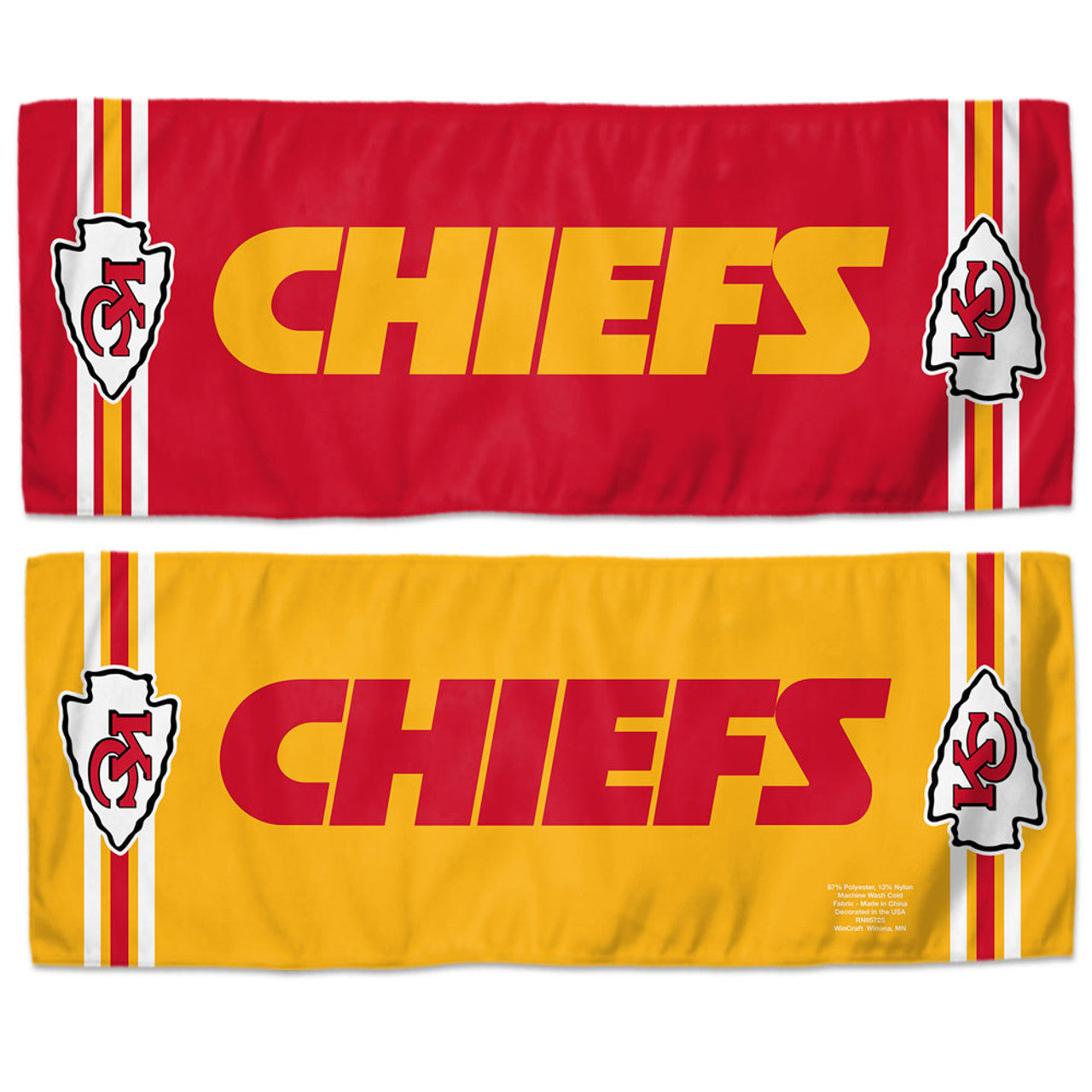 Kansas City Chiefs Cooling Towel 12x30 - Sports Collectibles, Sports Memorabilia, Sports Fan Shop, Sports Gifts