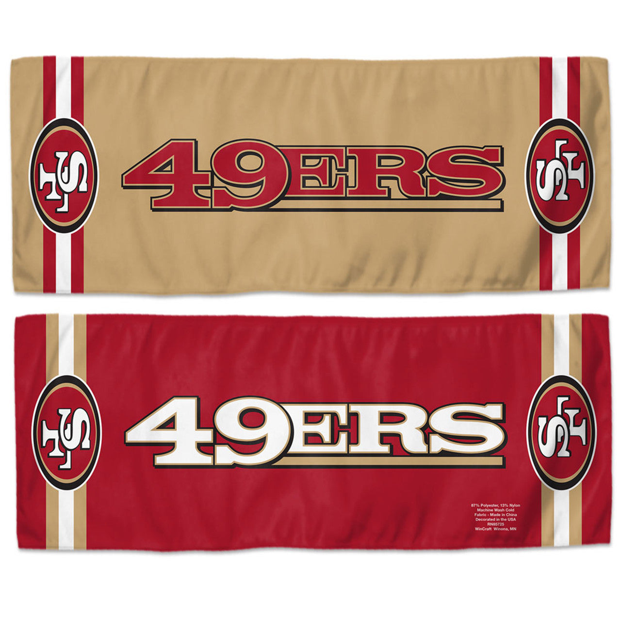 San Francisco 49ers Cooling Towel 12x30 - Sports Collectibles, Sports Memorabilia, Sports Fan Shop, Sports Gifts