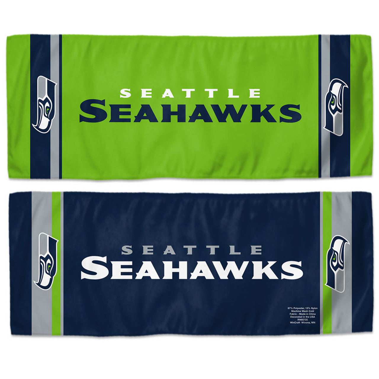 Seattle Seahawks Cooling Towel 12x30 - Sports Collectibles, Sports Memorabilia, Sports Fan Shop, Sports Gifts