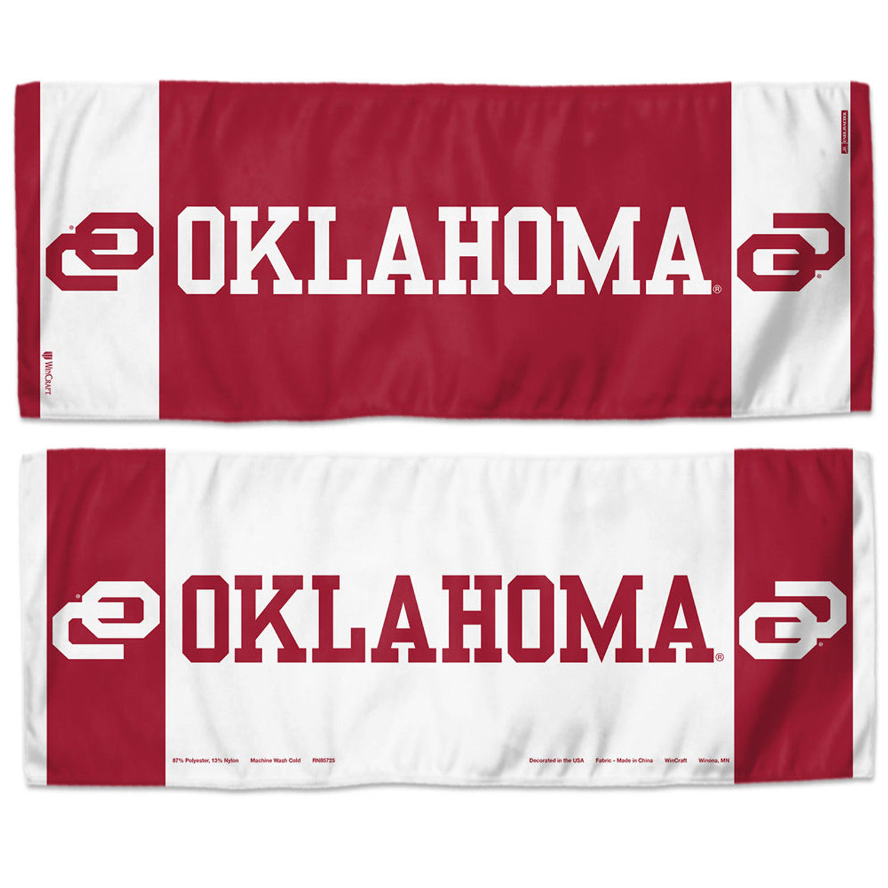 Oklahoma Sooners Cooling Towel 12x30 - Special Order - Sports Collectibles, Sports Memorabilia, Sports Fan Shop, Sports Gifts