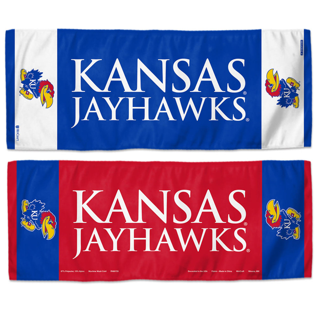 Kansas Jayhawks Cooling Towel 12x30 - Sports Collectibles, Sports Memorabilia, Sports Fan Shop, Sports Gifts