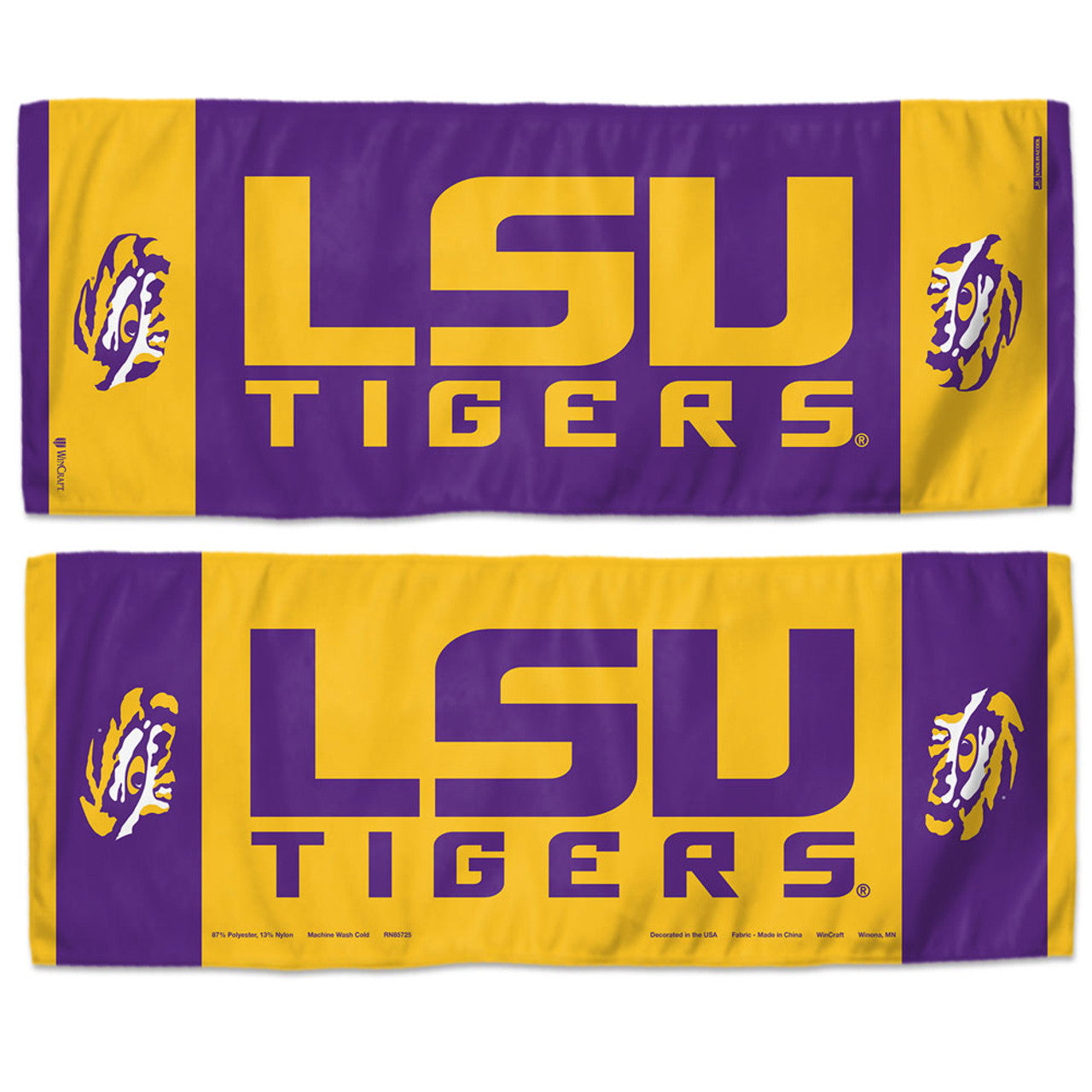 LSU Tigers Cooling Towel 12x30 - Sports Collectibles, Sports Memorabilia, Sports Fan Shop, Sports Gifts