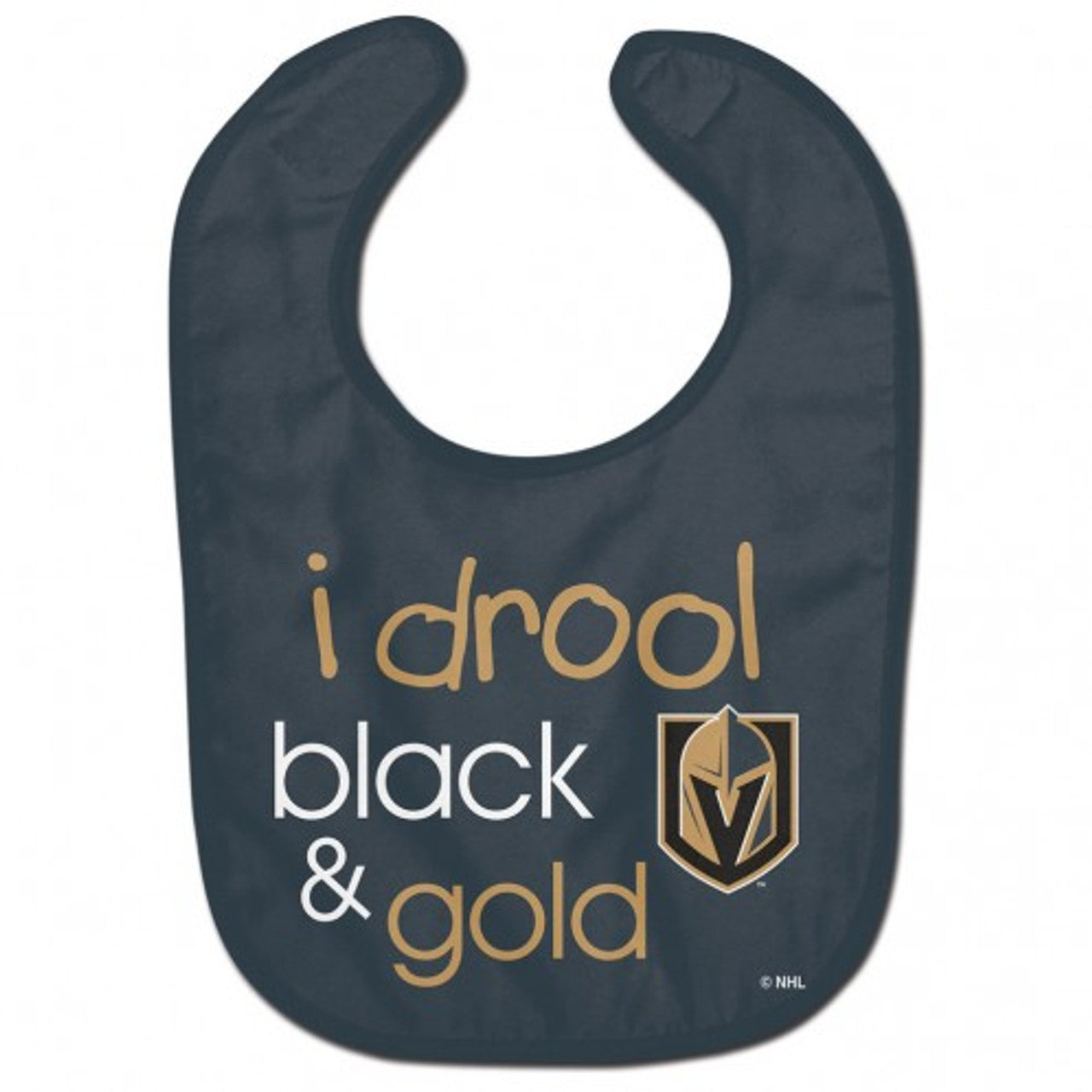 Vegas Golden Knights Baby Bib All Pro Style I Drool Design - Special Order - Sports Collectibles, Sports Memorabilia, Sports Fan Shop, Sports Gifts