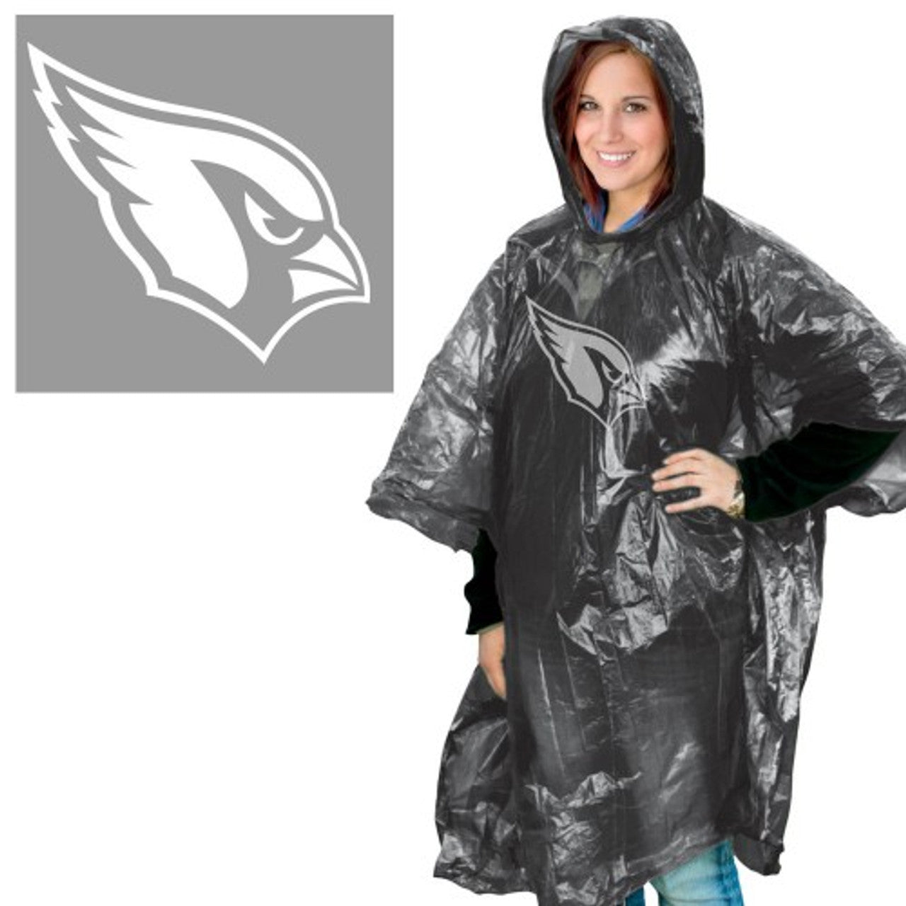 Arizona Cardinals Rain Poncho - Sports Collectibles, Sports Memorabilia, Sports Fan Shop, Sports Gifts