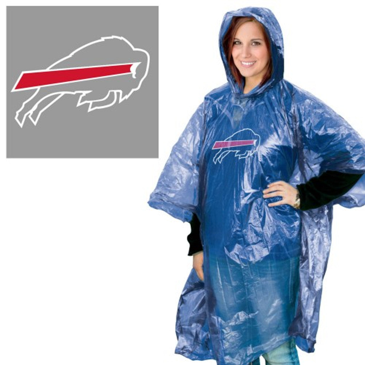 Buffalo Bills Rain Poncho - Sports Collectibles, Sports Memorabilia, Sports Fan Shop, Sports Gifts