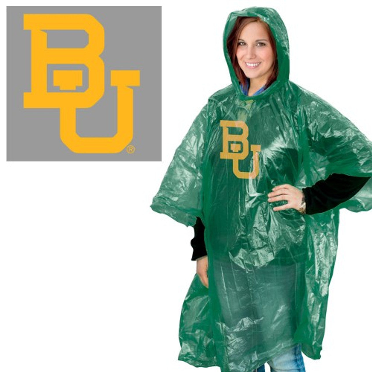 Baylor Bears Rain Poncho Special Order - Sports Collectibles, Sports Memorabilia, Sports Fan Shop, Sports Gifts