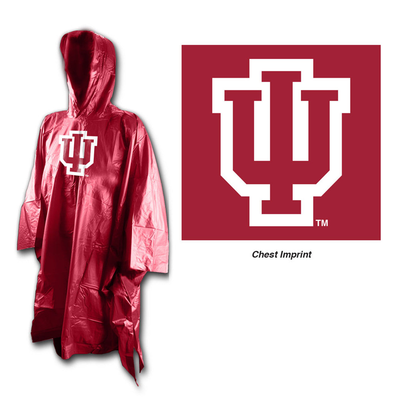 Indiana Hoosiers Rain Poncho Special Order - Sports Collectibles, Sports Memorabilia, Sports Fan Shop, Sports Gifts