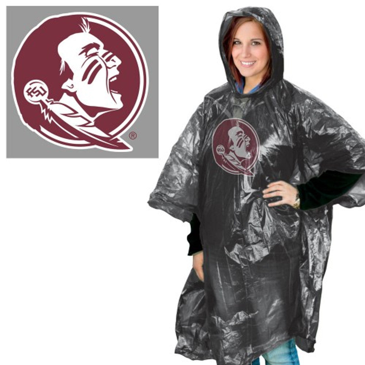 Florida State Seminoles Rain Poncho - Sports Collectibles, Sports Memorabilia, Sports Fan Shop, Sports Gifts