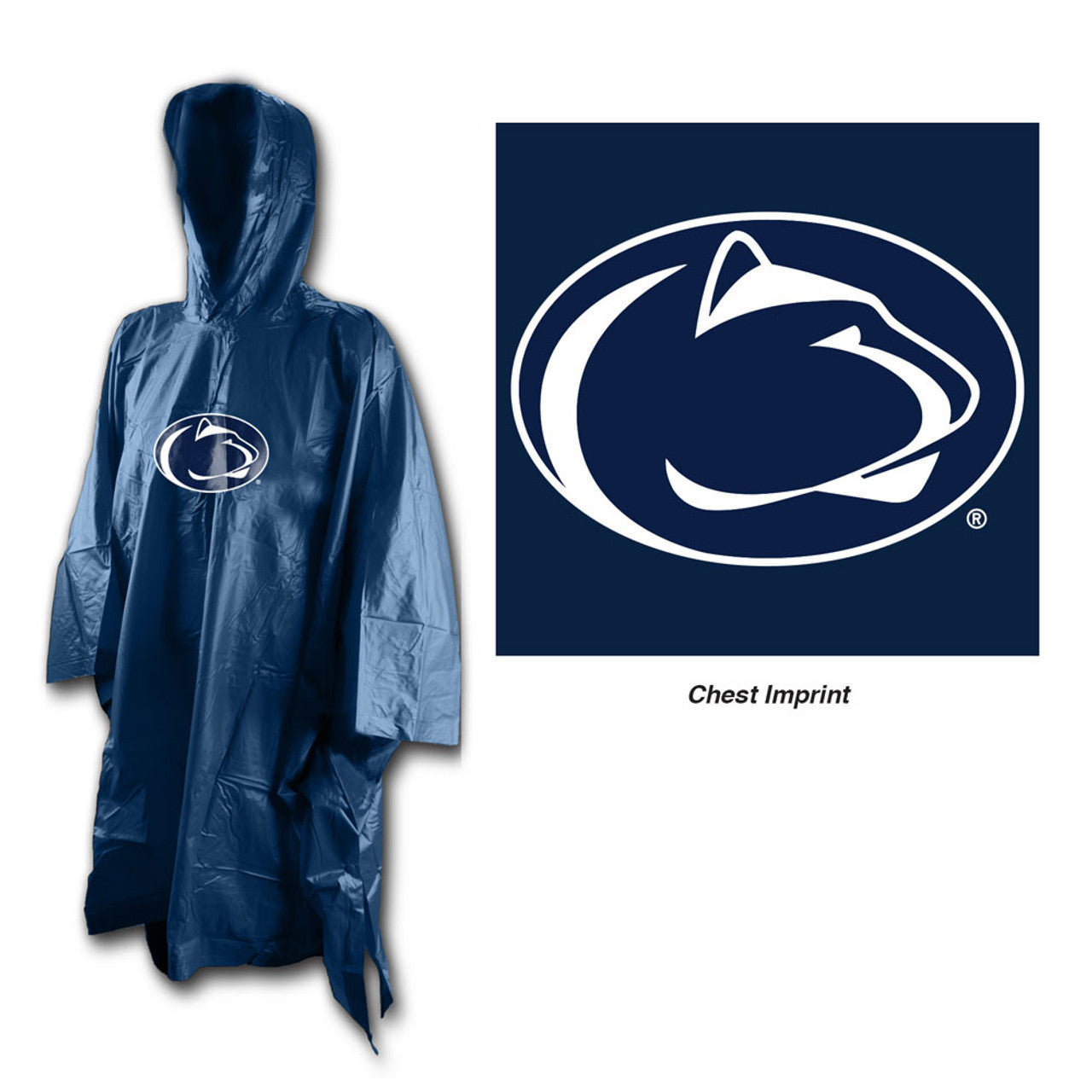 Penn State Nittany Lions Rain Poncho - Sports Collectibles, Sports Memorabilia, Sports Fan Shop, Sports Gifts