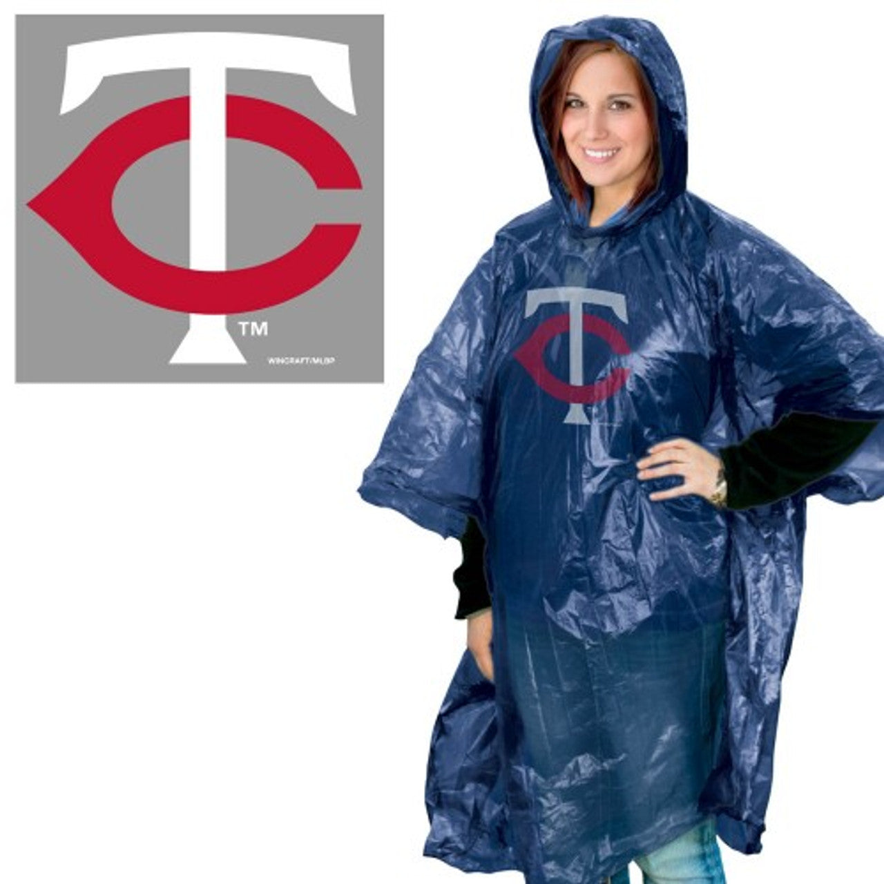 Minnesota Twins Rain Poncho - Sports Collectibles, Sports Memorabilia, Sports Fan Shop, Sports Gifts