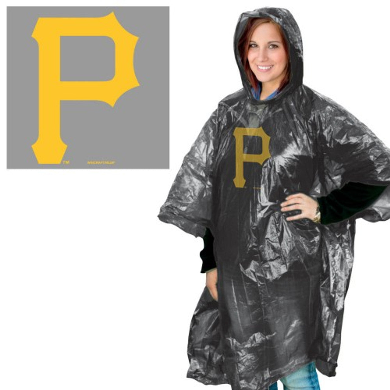 Pittsburgh Pirates Rain Poncho Special Order - Sports Collectibles, Sports Memorabilia, Sports Fan Shop, Sports Gifts