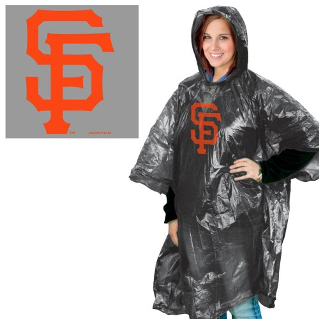 San Francisco Giants Rain Poncho - Sports Collectibles, Sports Memorabilia, Sports Fan Shop, Sports Gifts