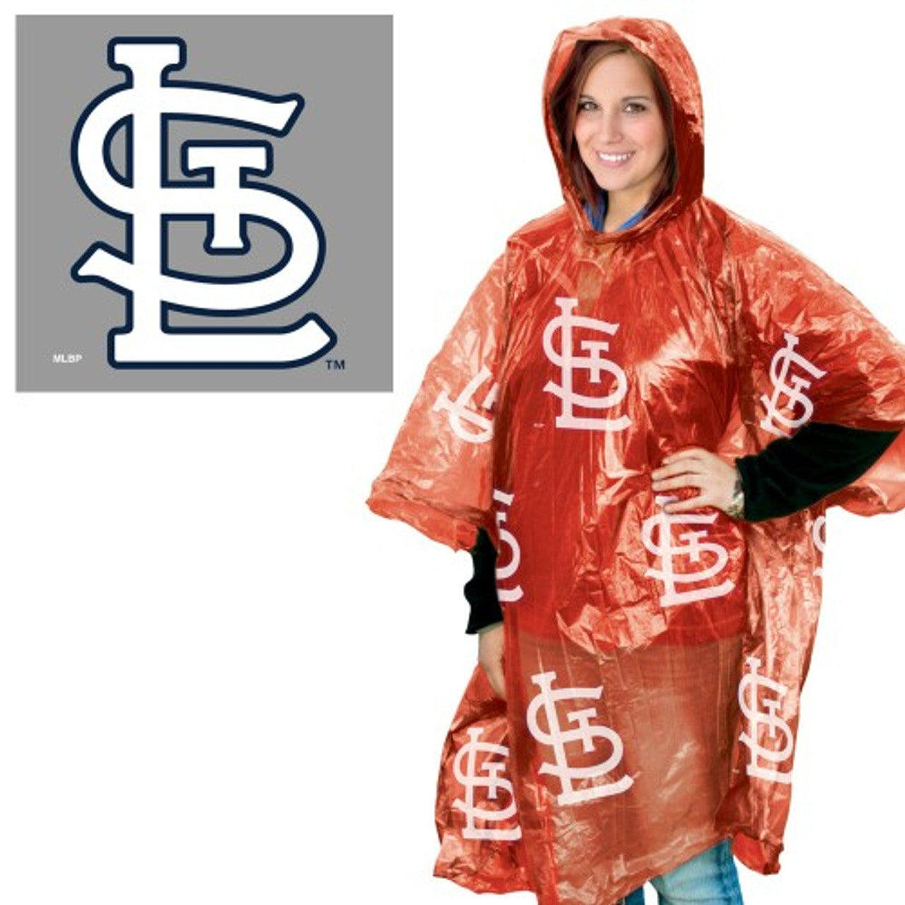 St. Louis Cardinals Rain Poncho - Sports Collectibles, Sports Memorabilia, Sports Fan Shop, Sports Gifts