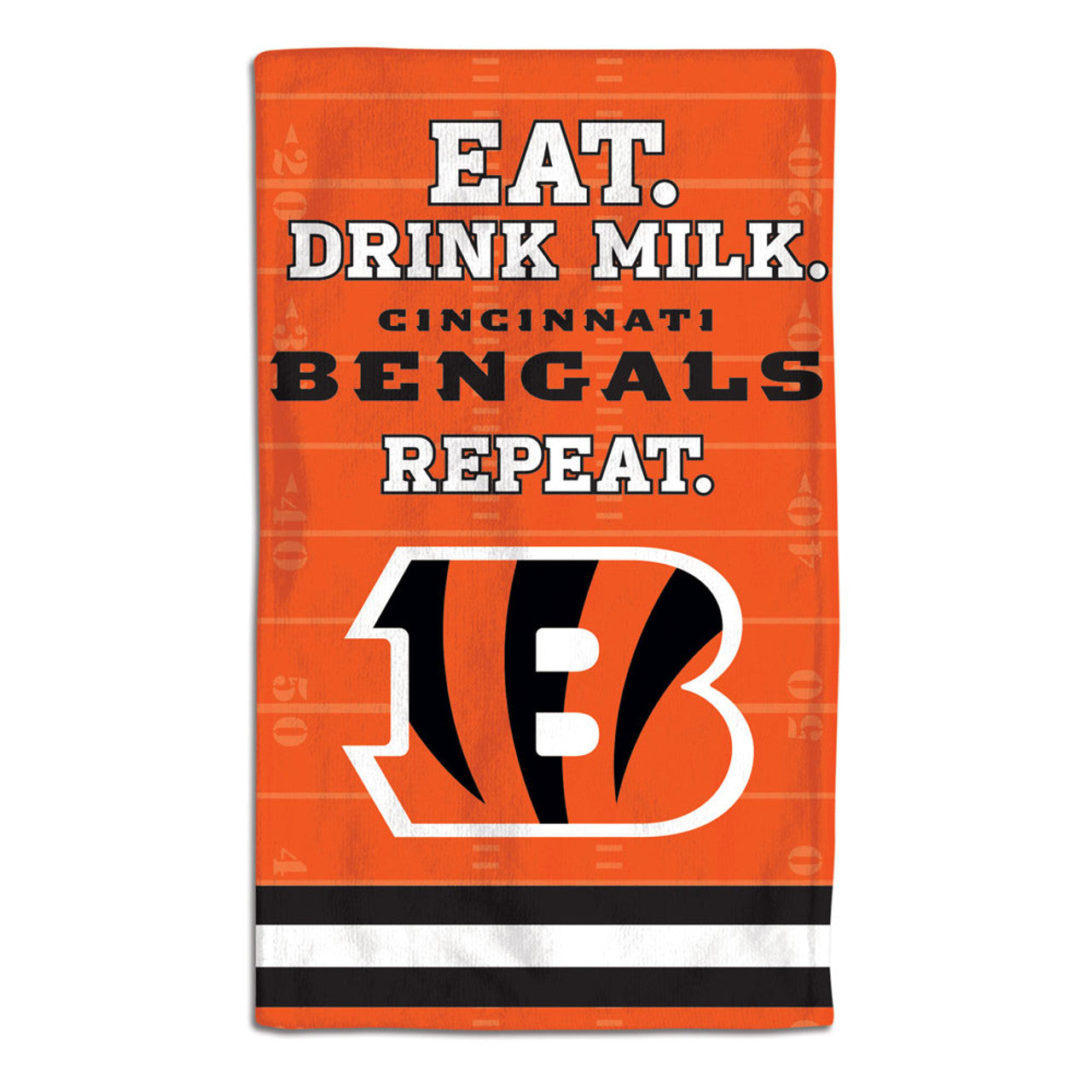 Cincinnati Bengals Baby Burp Cloth 10x17 - Sports Collectibles, Sports Memorabilia, Sports Fan Shop, Sports Gifts