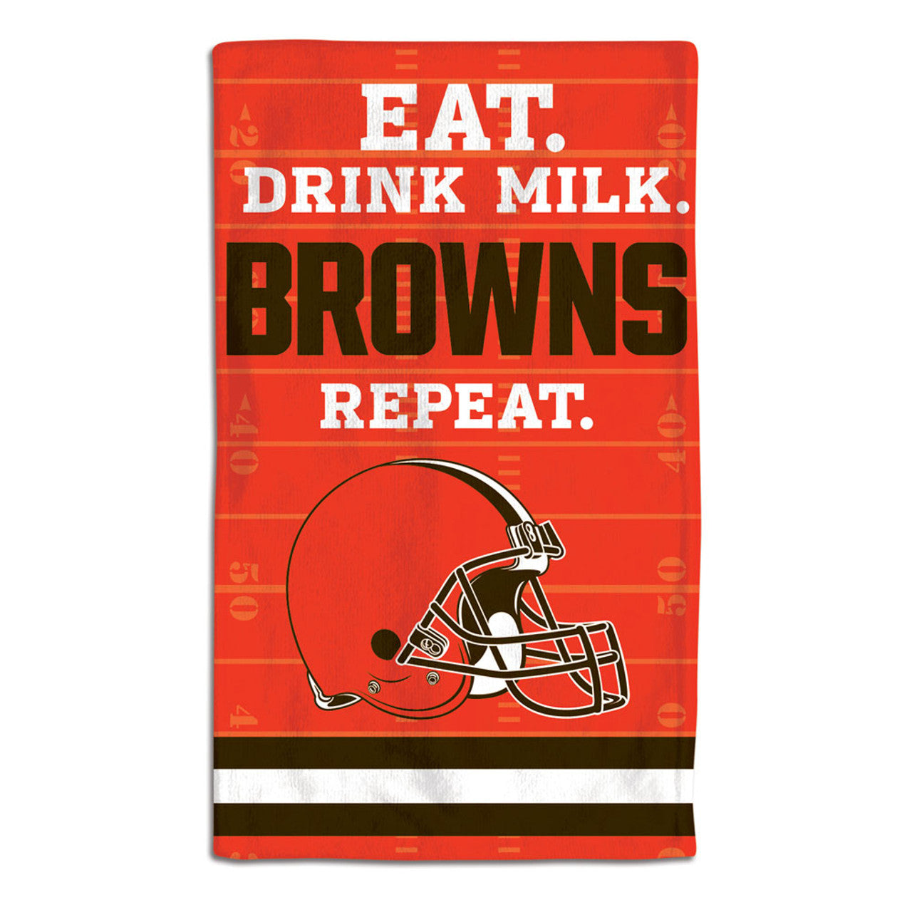 Cleveland Browns Baby Burp Cloth 10x17 - Sports Collectibles, Sports Memorabilia, Sports Fan Shop, Sports Gifts