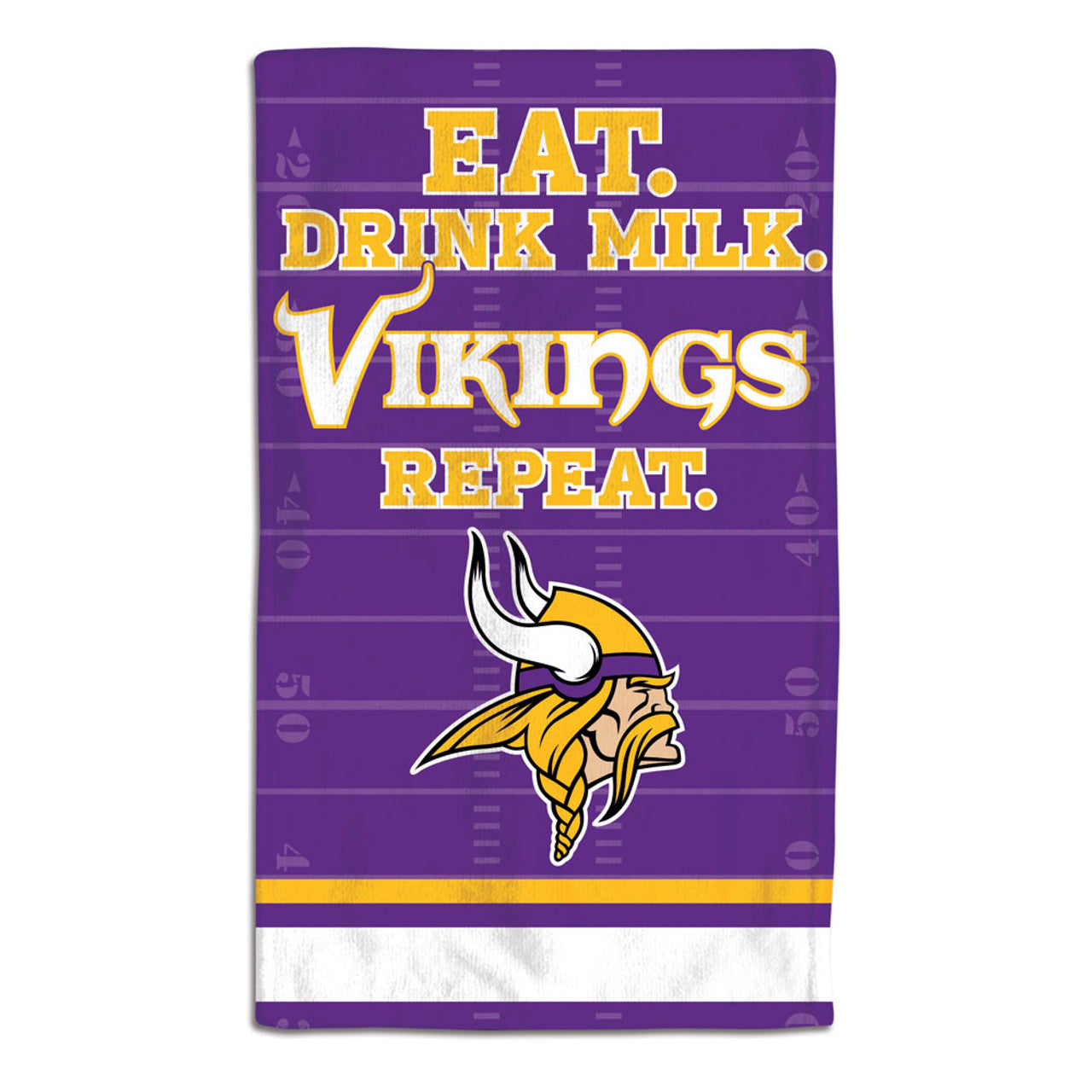 Minnesota Vikings Baby Burp Cloth 10x17 - Sports Collectibles, Sports Memorabilia, Sports Fan Shop, Sports Gifts