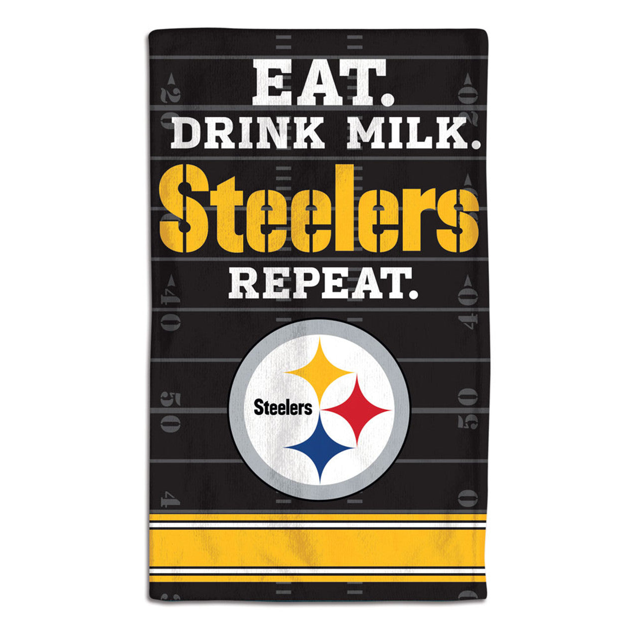 Pittsburgh Steelers Baby Burp Cloth 10x17 - Sports Collectibles, Sports Memorabilia, Sports Fan Shop, Sports Gifts
