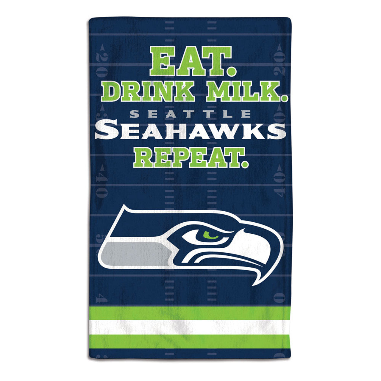Seattle Seahawks Baby Burp Cloth 10x17 - Sports Collectibles, Sports Memorabilia, Sports Fan Shop, Sports Gifts