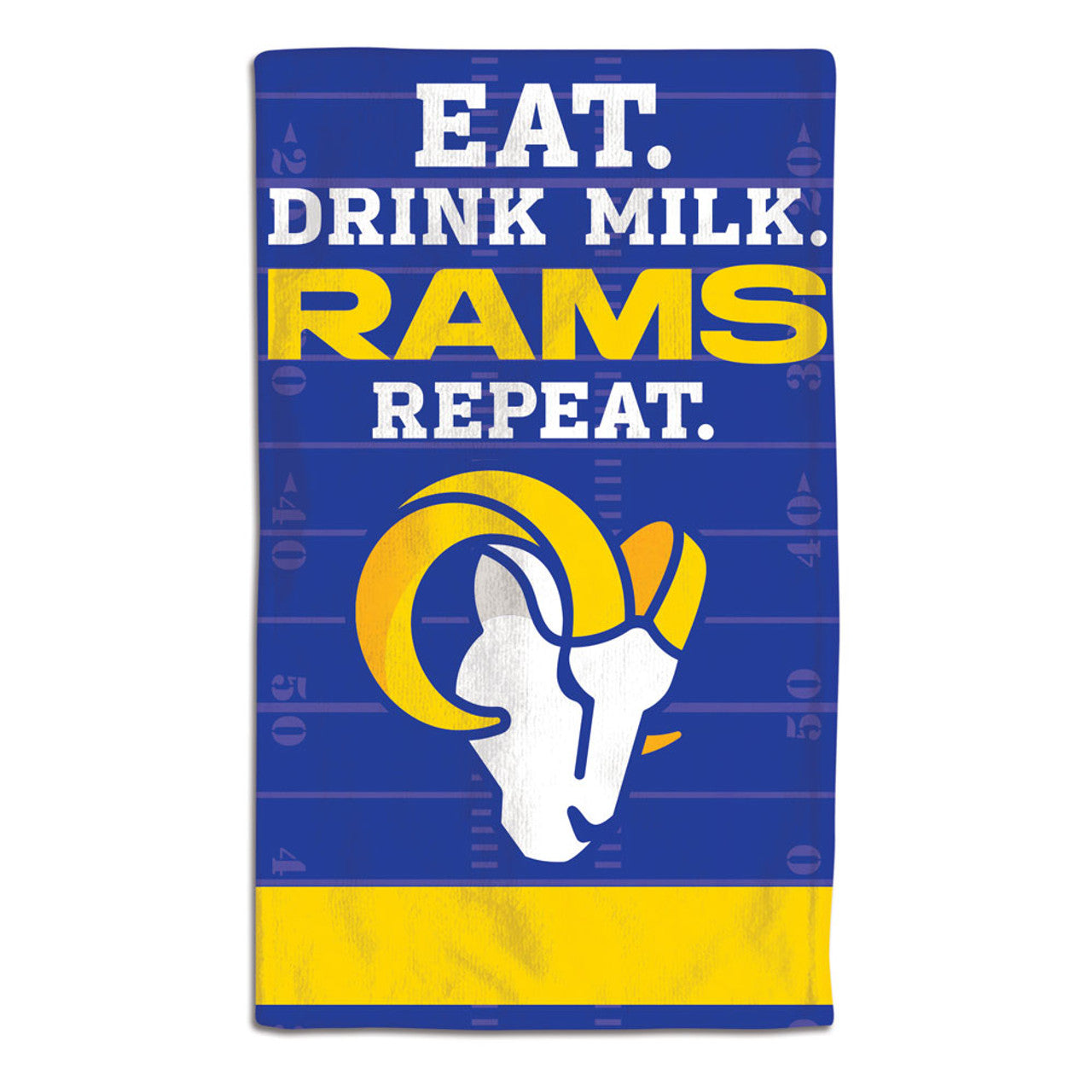 Los Angeles Rams Baby Burp Cloth 10x17 - Sports Collectibles, Sports Memorabilia, Sports Fan Shop, Sports Gifts
