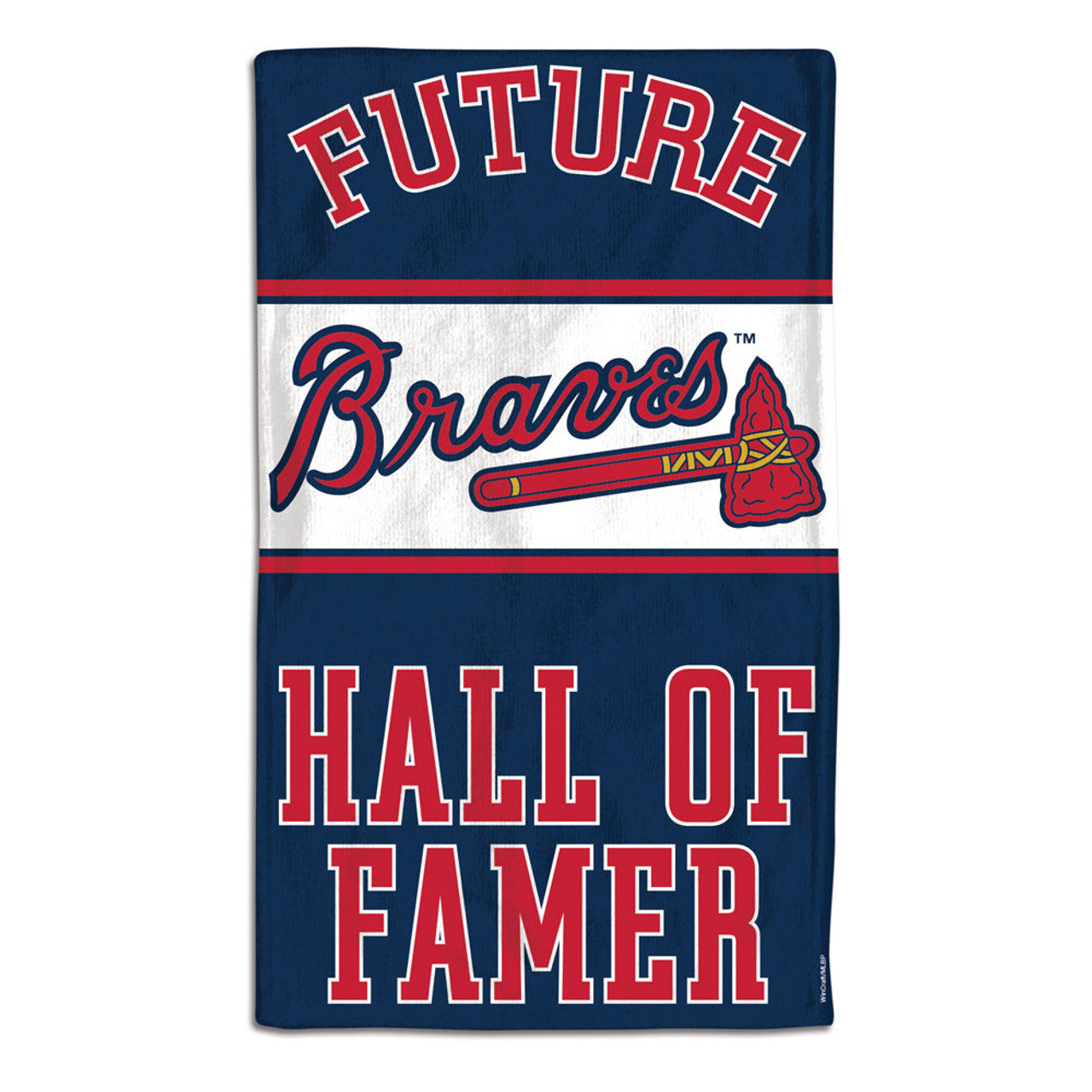 Atlanta Braves Baby Burp Cloth 10x17 Special Order - Sports Collectibles, Sports Memorabilia, Sports Fan Shop, Sports Gifts